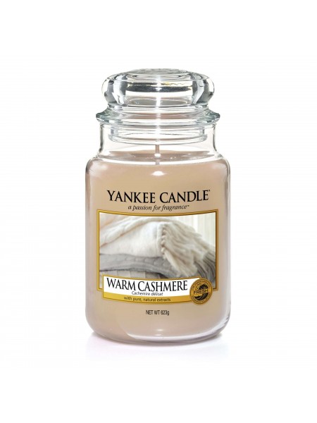 Аромасвеча Yankee Candle в стеклянной банке большая, Уютный кашемир