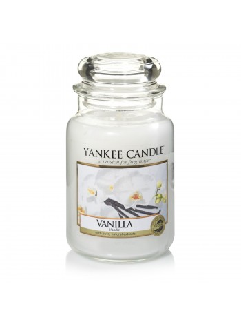 Аромасвеча Yankee Candle в стеклянной банке большая, Ваниль