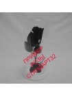 Черная роза в стеклянной колбе стандарт 32
