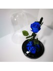 Синяя роза в стеклянной колбе стандарт