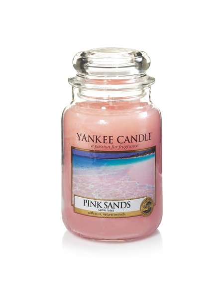 Аромасвеча Yankee Candle в стеклянной банке большая, Розовые пески