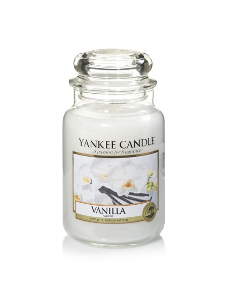 Аромасвеча Yankee Candle в стеклянной банке большая, Ваниль